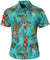 Hibiscus Accent Aloha Shirt Teal