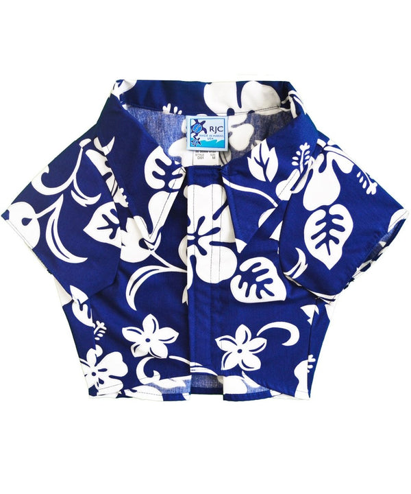 Hibiscus Kaneoke Dog Hawaiian Shirt Royal