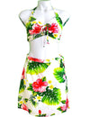 Hoku Halter Top & Wrap Skirt 2-Piece Women Set White Fits XS to XL (2-16)
