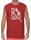 I Surf Hawaii Muscle Tee for Men Red Shaka Time Hawaii