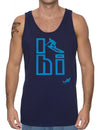 I Surf Hawaii Tank Top T-Shirt Navy Shaka Time Hawaii
