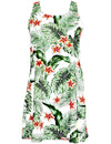 Kaipo Aloha Hawaiian Dress A-Line Back Cutout White