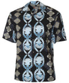 Kamamalu Resort Shirt Black Hilo Hattie