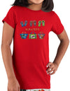 Kids T-Shirt Hawaiian Handbags & Slippers Red Shaka Time Hawaii