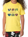 Kids T-Shirt Hawaiian Handbags & Slippers Yellow Shaka Time Hawaii