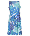 Knit Short Hawaiian Dress Kula Blue