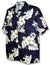 Lanai Hibiscus Hawaiian Shirt Navy