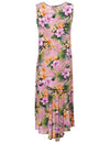 Liliha Tea Length Sleeveless Hawaiian Dress