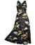 Long Black Cocktail Dress Bamboo Paradise Black Paradise Found