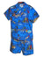 Long-boards Woody Cars Boys Toddler Clothes Set Navy Pacific Legend