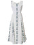 Long Maxi Hawaiian Dress Island Honu Palms White