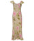 Long Ruffled Muumuu Dress Orchid Beauty Beige