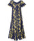 Long Muumuu Dress Relaxed Fit Kaimana Navy