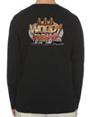 Long Sleeve T-Shirt Hawaiian Surfer's Woody Car Black