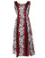 Sleeveless Long Maxi Hawaiian Dress Luna Red