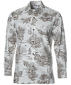 Coral Voyage Hawaiian Shirt Long Sleeves Natural