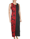 Prince Kuhio Maxi Long Sleeveless Dress Side Design