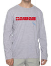 Hawaii Shark Long Sleeve T-Shirt Ash Shaka Time Hawaii