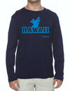 Hawaii Surfer Long Sleeves Sweatshirt T-Shirt Navy Shaka Time Hawaii