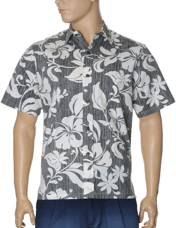 Maui Button Up Dress Shirt Black Two Palms