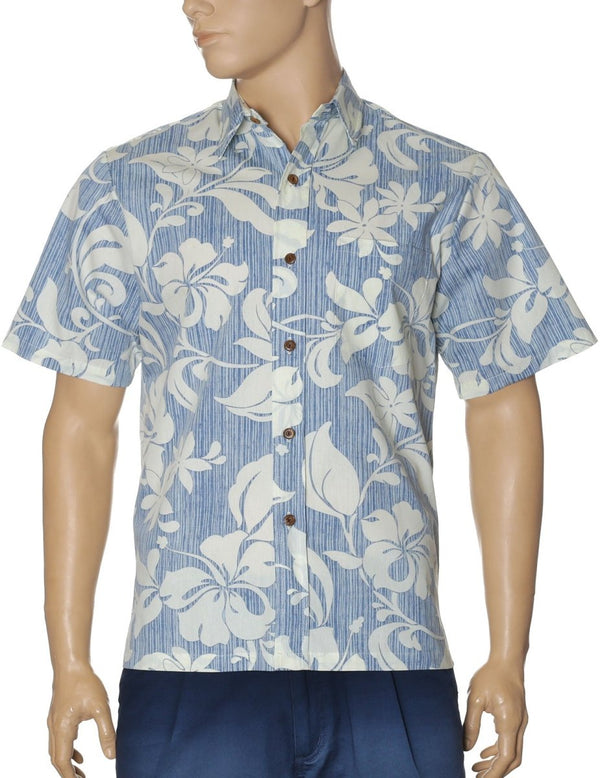 Maui Button Up Dress Shirt Light Blue Two Palms