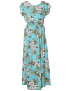 Classic Orchids Full Length Dress Cap Sleeves