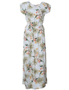 Classic Orchids Full Length Dress Cap Sleeves