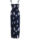 Maxi Hawaiian Dress Smock Top Midnight Orchid Black Fits XS to XL (2-16) Two Palms