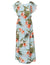 Full Length Dress Cap Sleeves Passion Orchids Light Blue KY