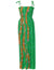 Maxi Smock Long Dress Ohia Green Fits XS to XL (2-16) Hilo Hattie