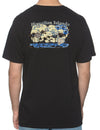 Hawaiian Islands Map Cool T-Shirt Design Black Shaka Time Hawaii