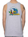 Men Tank Top Big Kahuna Waves Design Ash Shaka Time Hawaii