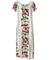 Hanalei Panel Traditional Relaxed Fit Hawaiian Dress Cap Sleeves White Two Palms