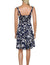 Short Sundress Smock Back Classic Hibiscus Pareo Navy Hilo Hattie