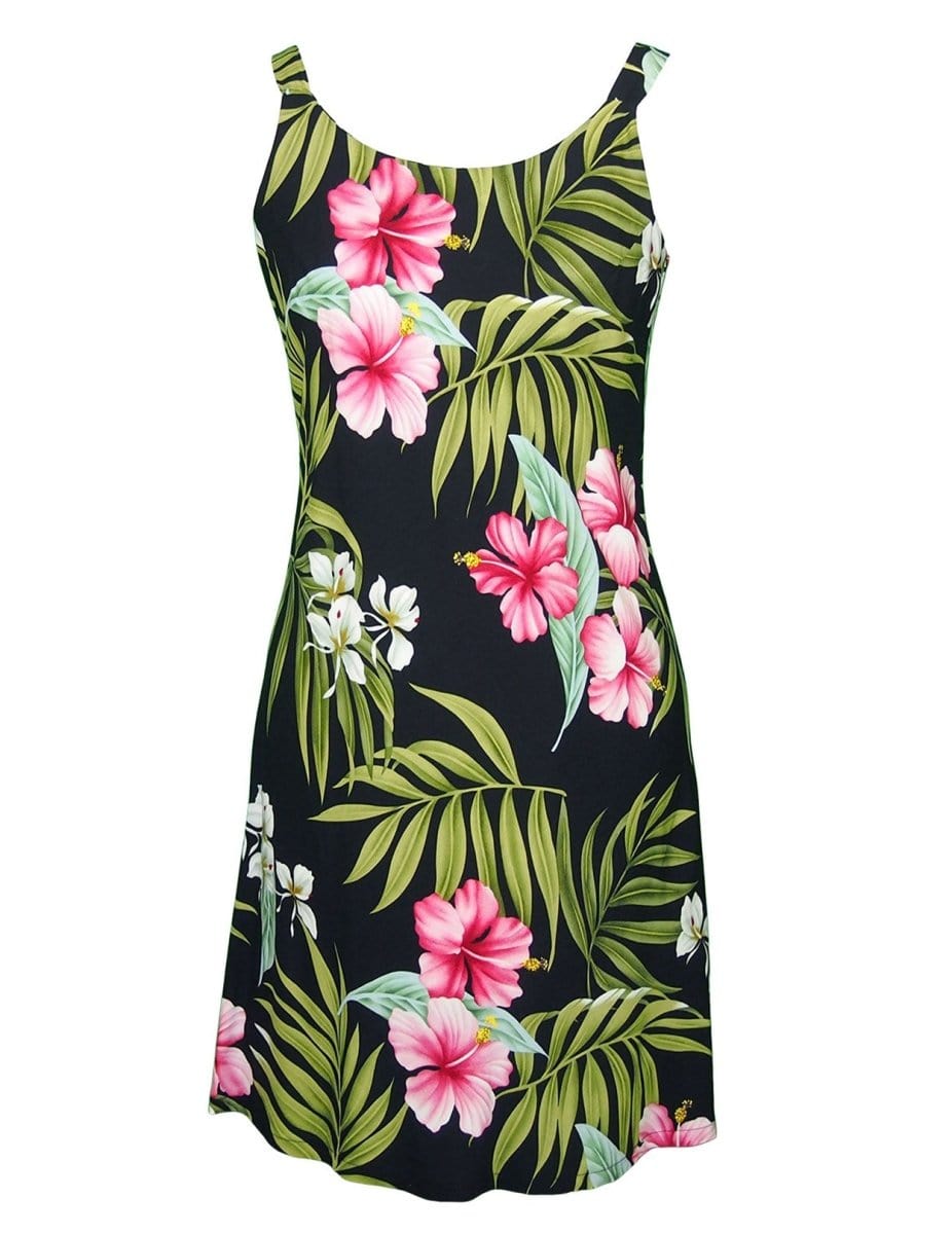 nalani short sleeve cotton dress Nalani Short Hawaiian Rayon Dress