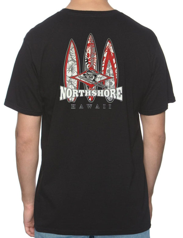 North Shore Hawaii Island T-Shirt Black