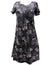 Ohia Cap Sleeves Dress Black