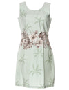 Ohua Short Hawaiian Dress Border Design Green KY