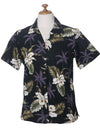 Orchids Makani Camp Hawaiian Shirt for Women Black KY