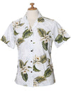 Orchids Makani Camp Hawaiian Shirt for Women White KY