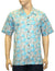 Pacific Sea Life Aloha Cotton Shirt Light Blue 2XL