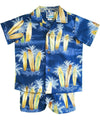 Palms & Surfboards Toddler Boy's Cabana Set Navy