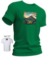 Kilauea Style Men's Aloha Short Sleeve Tee Green Shaka Time Hawaii