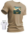 Kilauea Style Men's Aloha Short Sleeve Tee Beige Shaka Time Hawaii