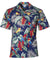 Parrots Republic Aloha Shirt Navy