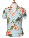 Passion Orchids Women Blouse Light Blue KY