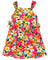 Plumeria Bunch Girls Hawaiian Dress with Side Ties Aqua