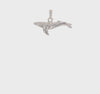 Sterling Silver Polished 3D Humpback Whale Pendant