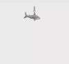 Sterling Silver Polished Shark Pendant