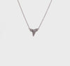 Sterling Silver Polished Shark Tooth 16 inch with a 2 inch extension Necklace